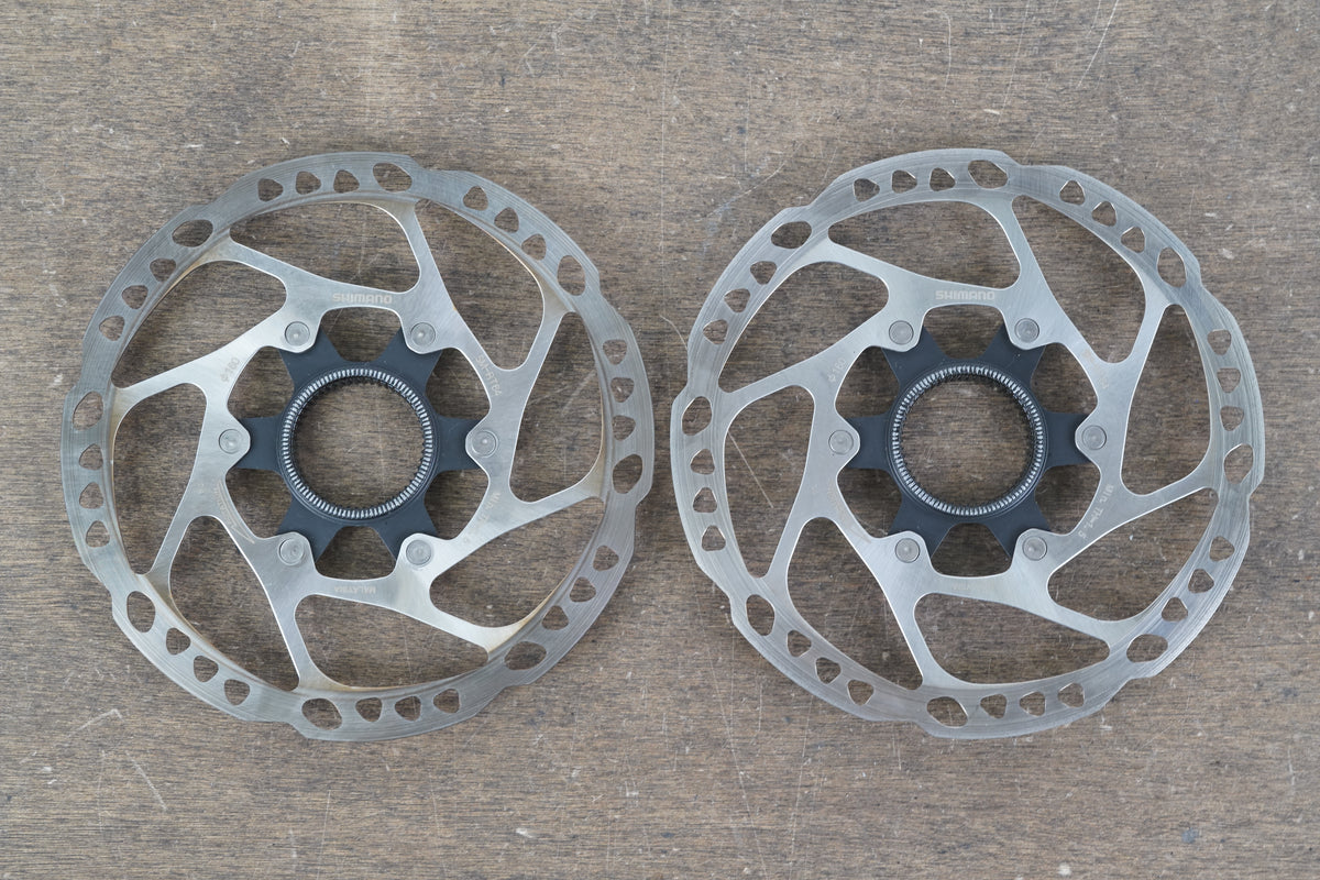 (2) 160mm Shimano SLX SM-RT64-S Center Lock Disc Brake Road CX MTB Rotor