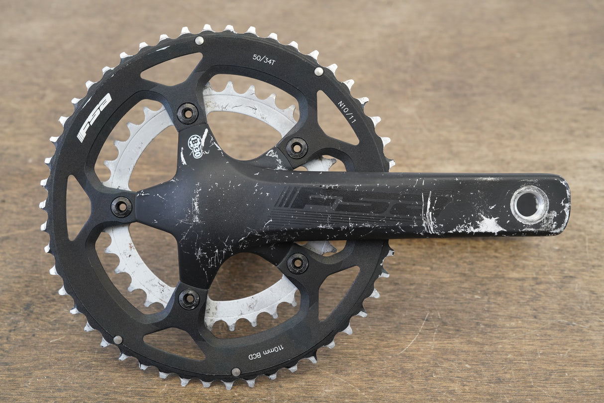 170mm 50/34T BB30 FSA Gossamer Road Crankset 907g