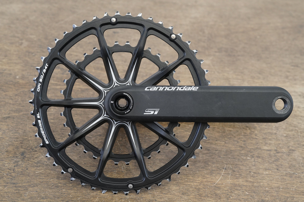 172.5mm 50/34T BB30 Cannondale Si Spidering Hollowgram Road Crankset 573g