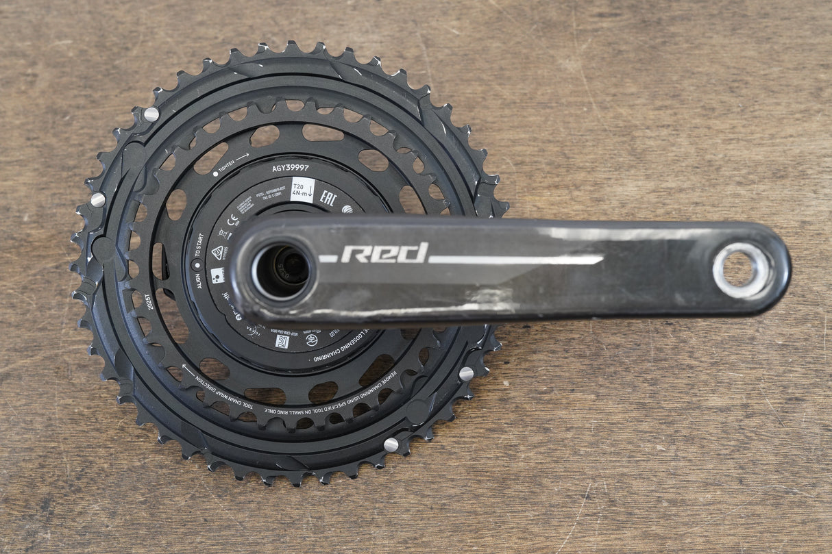 170mm 48/35T DUB SRAM Red AXS E1 Quarq 12 Speed Power Meter Crankset 612g