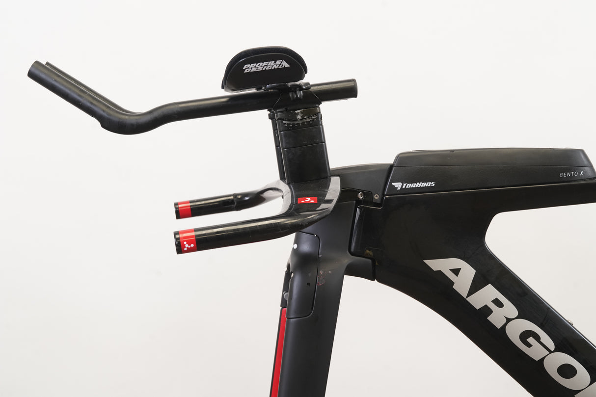 *Damaged* 2020 XS Argon 18 E-119 Carbon Rim Brake TT Triathlon Frameset + Cockpit