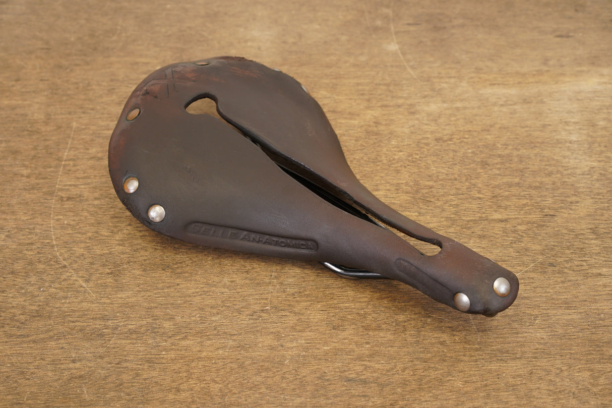 170mm Selle Anatomica X Leather Road Saddle 530g