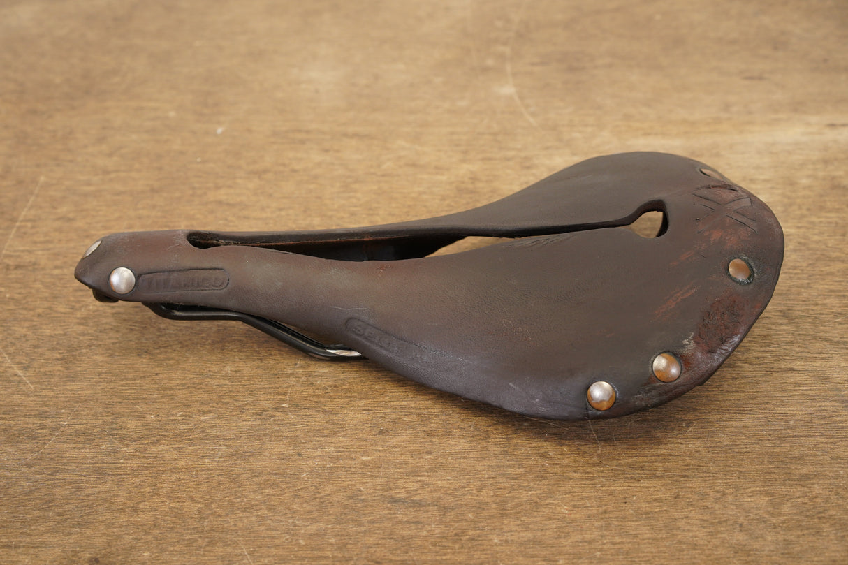 170mm Selle Anatomica X Leather Road Saddle 530g