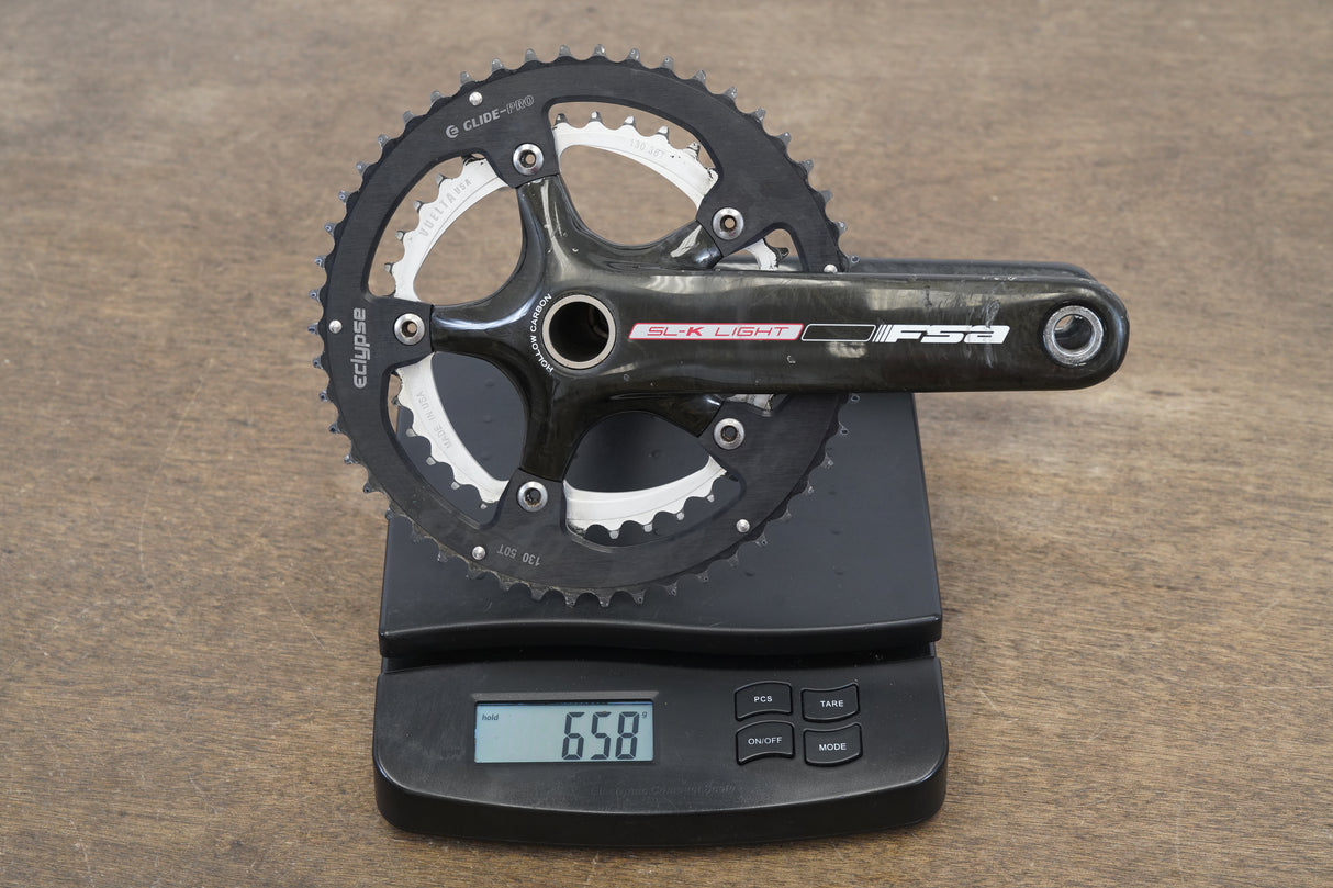 175mm 50/38T 24mm FSA SL-K Light Carbon Road Crankset SLK