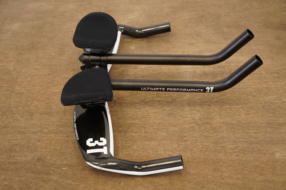 42cm 3T Aura Pro Carbon TT Triathlon Aero Base Bar Handlebar + Extensions 31.8mm