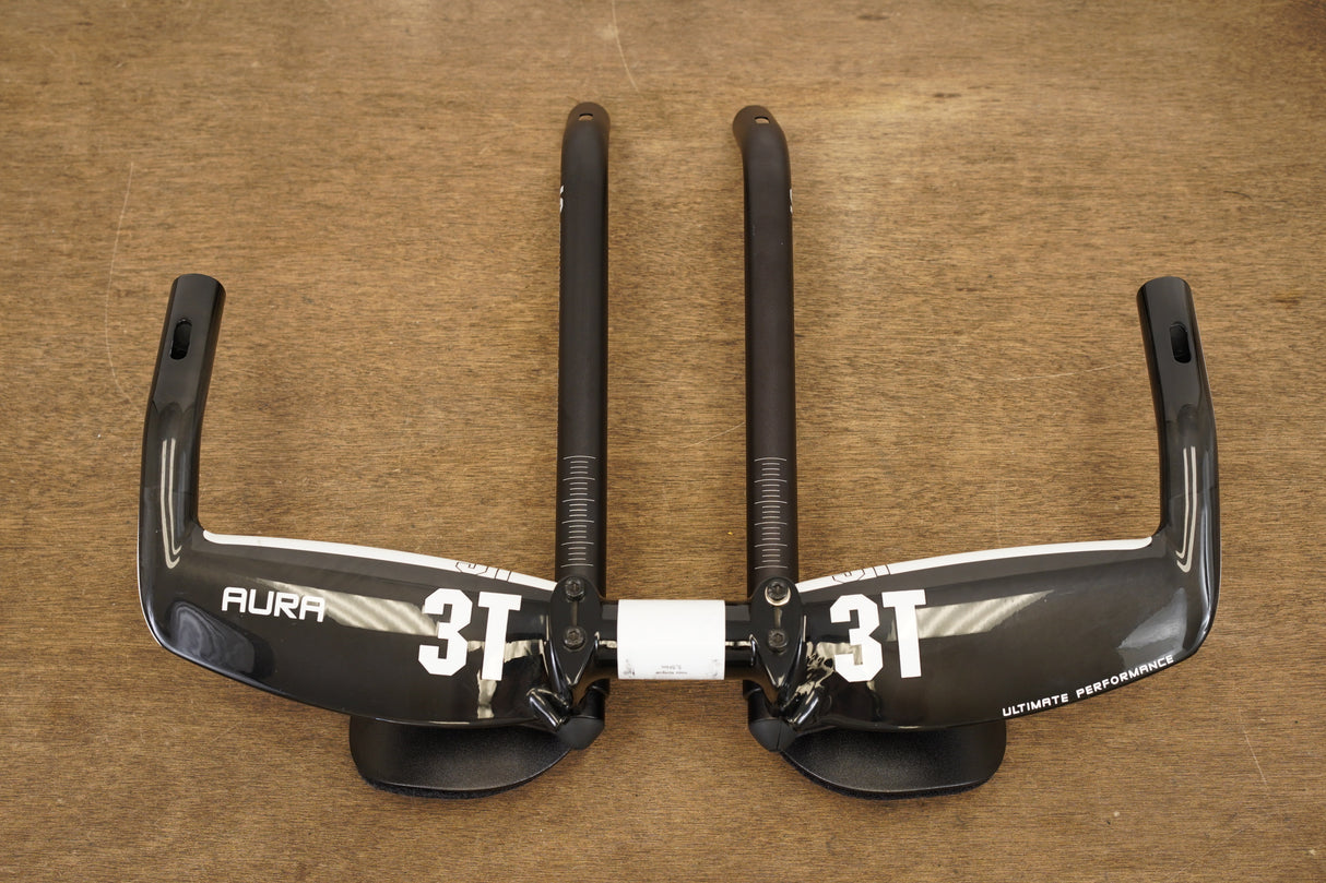 42cm 3T Aura Pro Carbon TT Triathlon Aero Base Bar Handlebar + Extensions 31.8mm