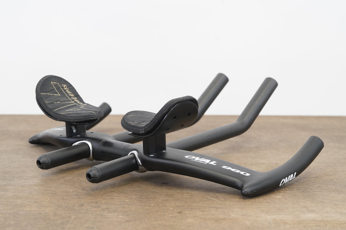 42cm Oval Concepts 960 Carbon Base Bar + Profile Design 35c Extensions 31.8mm