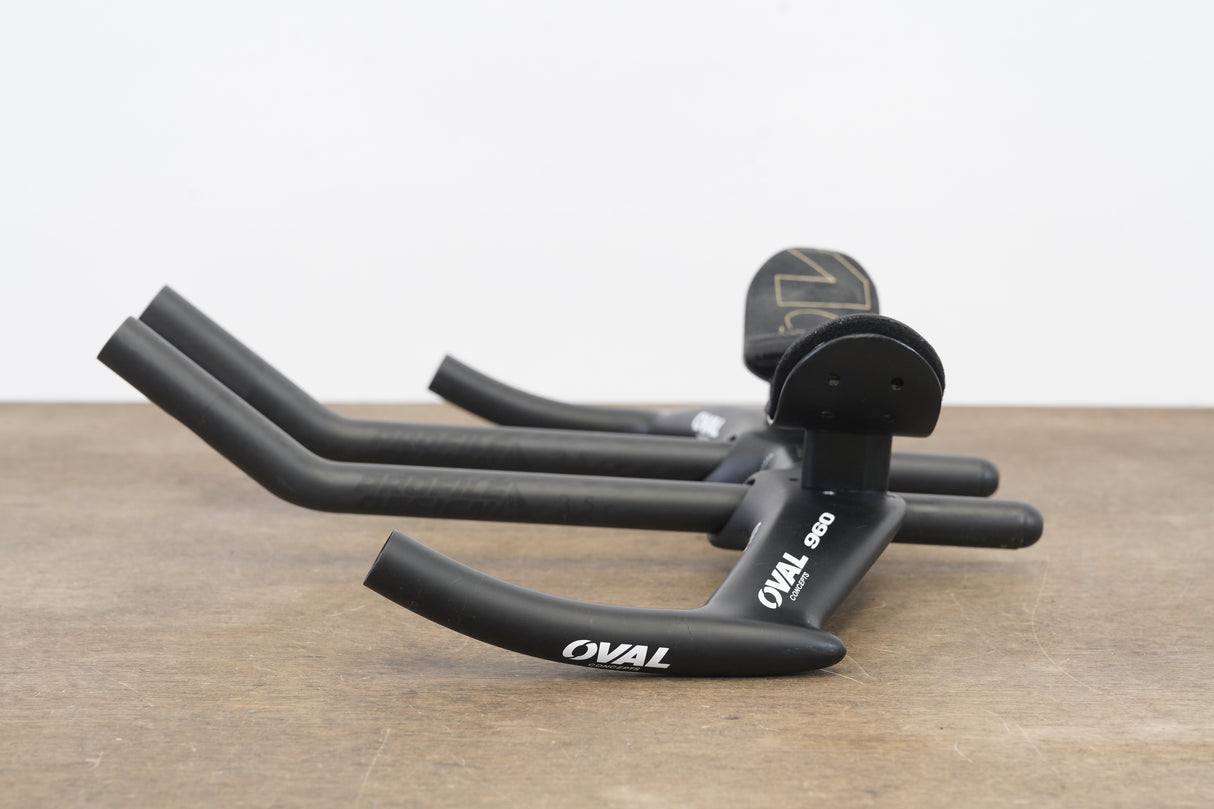 42cm Oval Concepts 960 Carbon Base Bar + Profile Design 35c Extensions 31.8mm