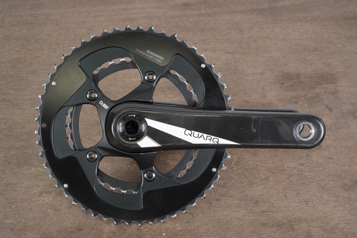 175mm 52/36T BB30 Quarq Prime 11 Speed Carbon Crankset