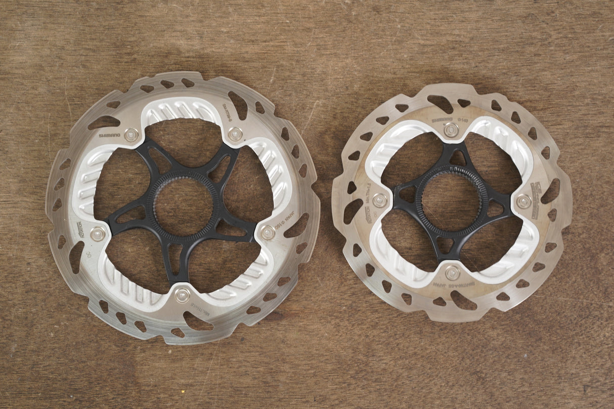 (2) 140mm/160mm Shimano XTR SM-RT99 Center Lock Disc Brake Rotors