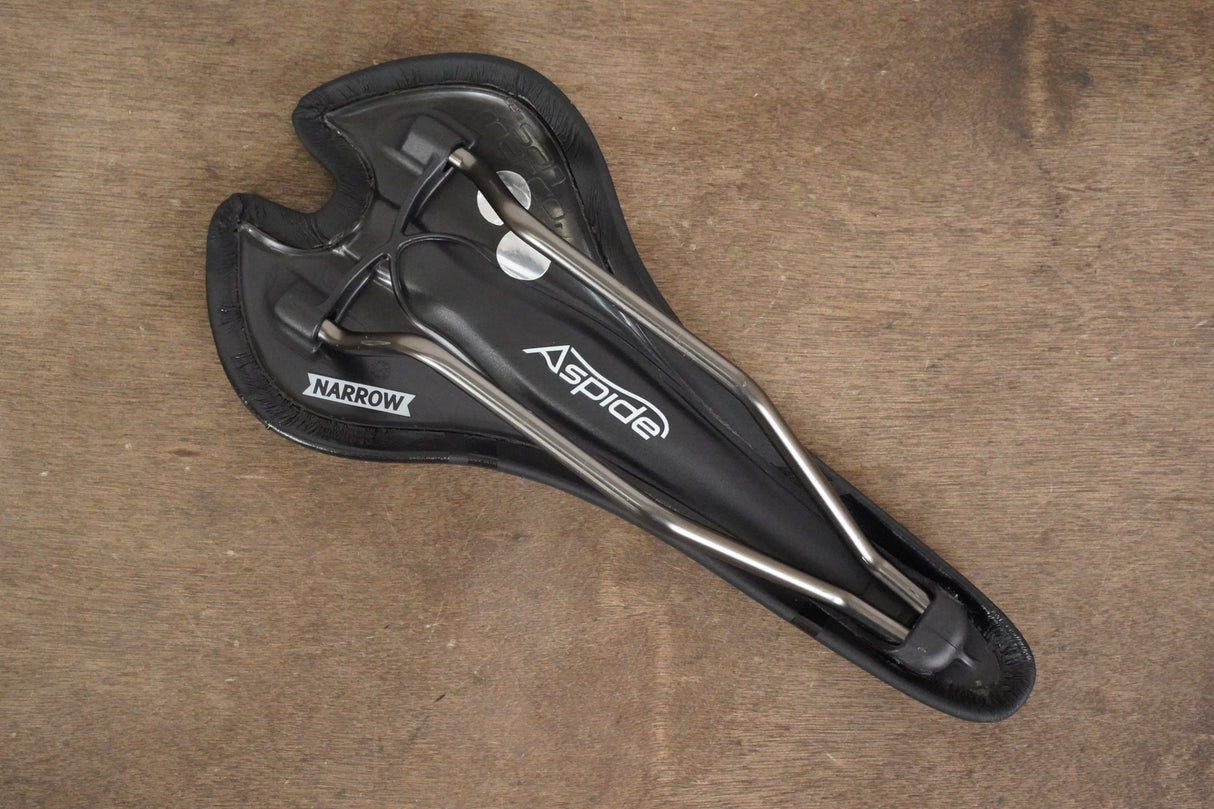 130mm (Narrow) Selle San Marco Aspide Stainless Steel Rail Road Saddle 177g