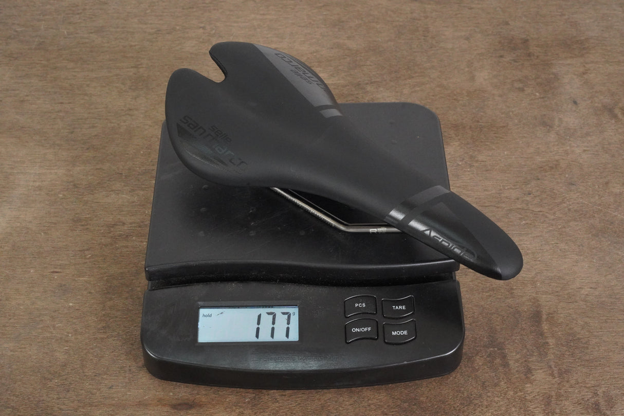 130mm (Narrow) Selle San Marco Aspide Stainless Steel Rail Road Saddle 177g