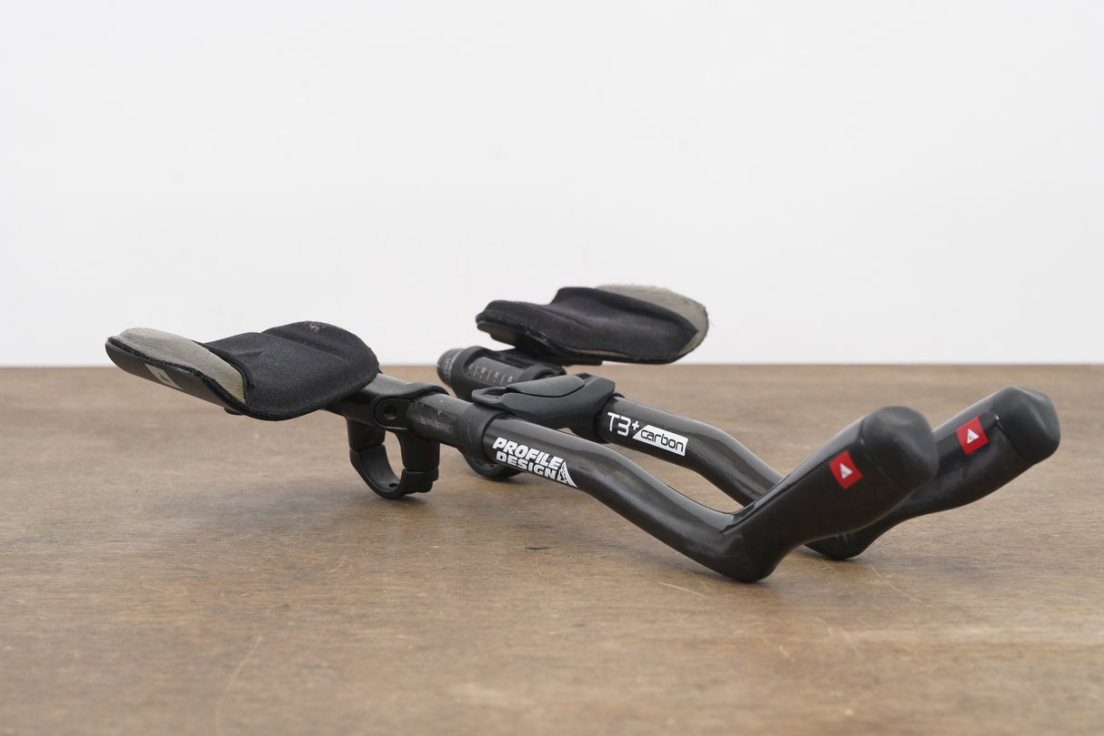 Profile Design T3+ Carbon Extensions + Elbow Pads TT Triathlon