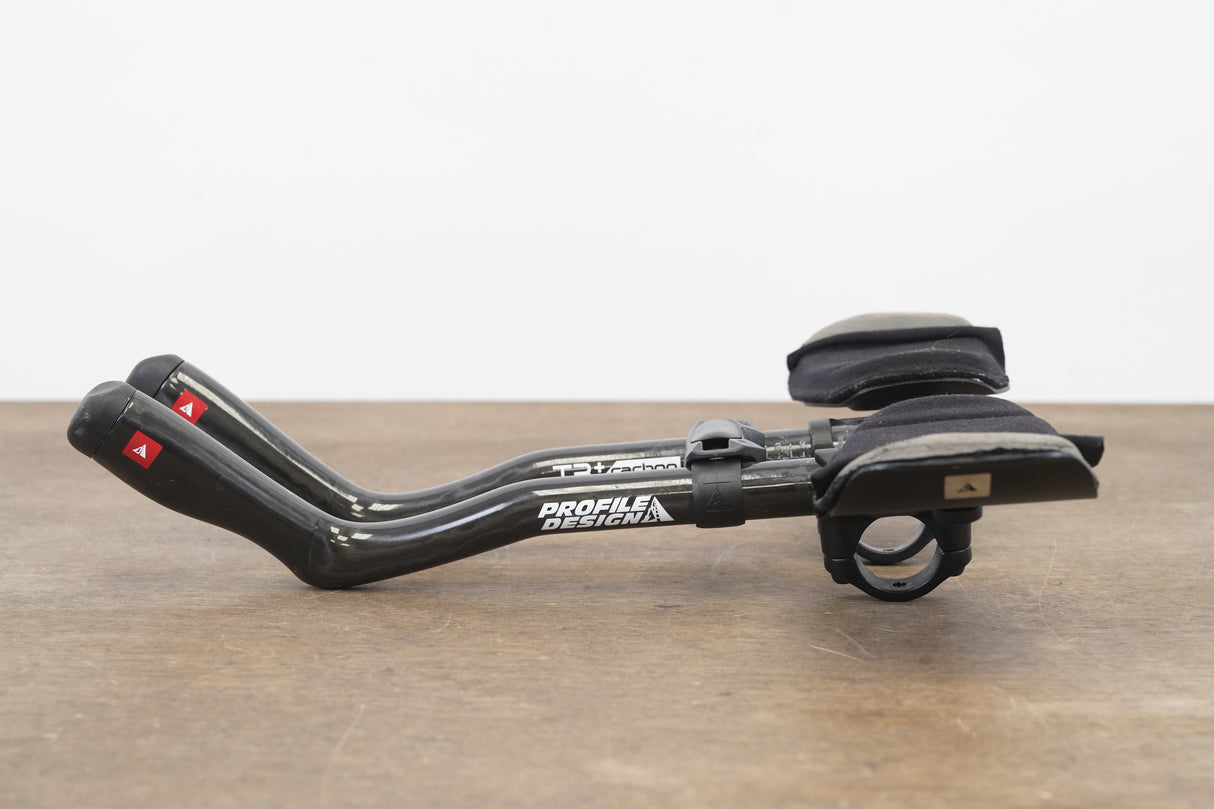 Profile Design T3+ Carbon Extensions + Elbow Pads TT Triathlon