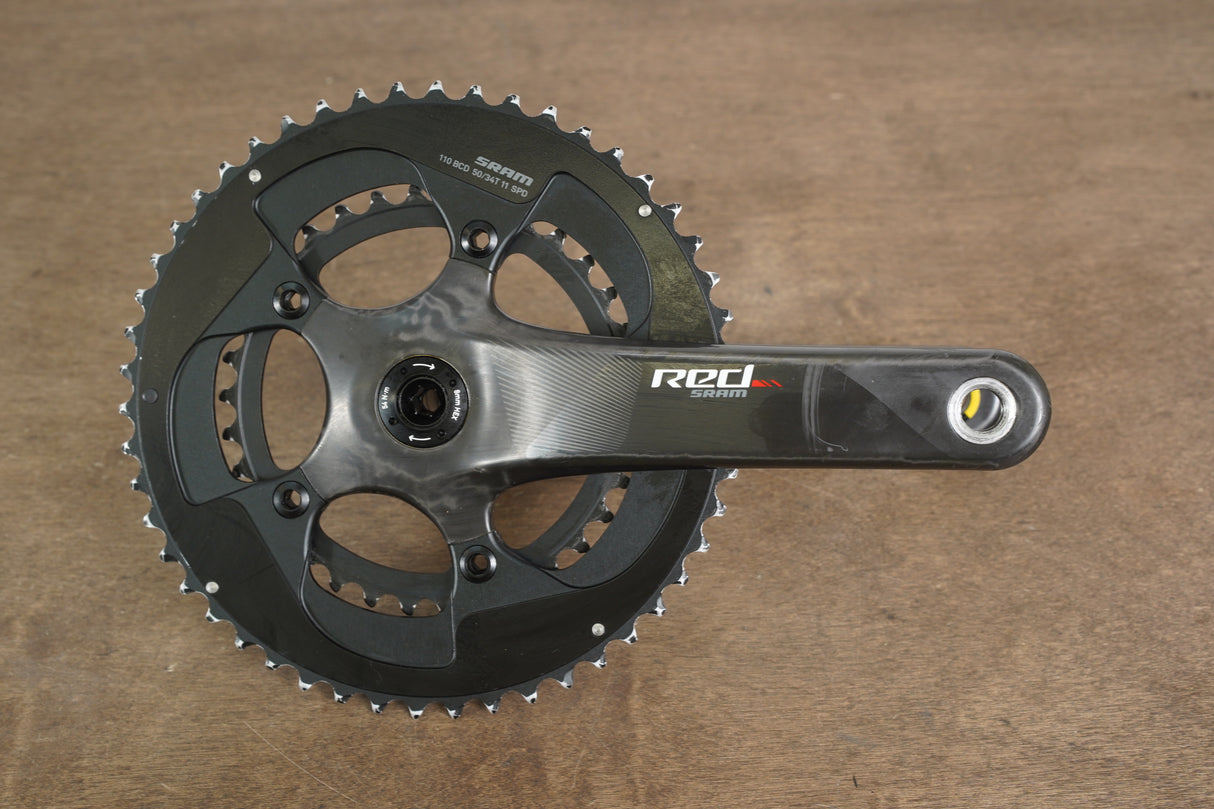 175mm 50/34T BB30 SRAM Red 22 Carbon Crankset