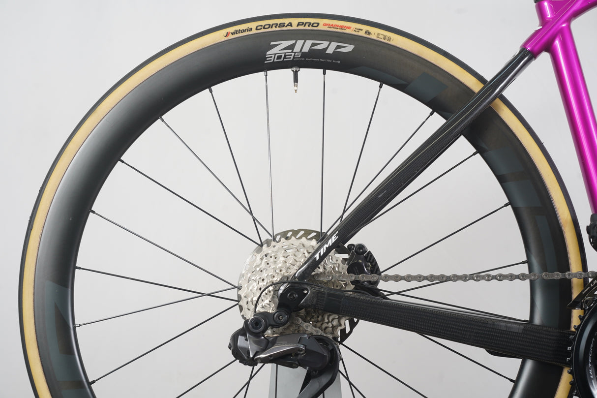 *Demo* XS Time Alpe d’Huez Shimano Ultegra Di2 Zipp Carbon Disc Brake Road Bike