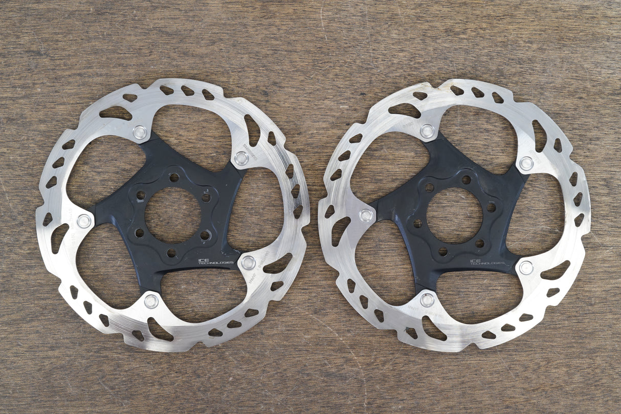 (2) 160mm Shimano Deore XT SM-RT86-S 6-Bolt Disc Brake Road CX MTB Rotors