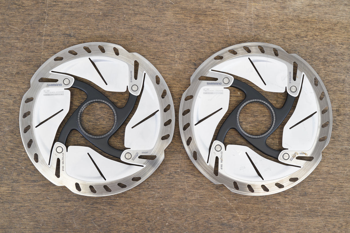 (2) 160mm Shimano Ultegra SM-RT800-S Center Lock Disc Brake Rotors RT 800