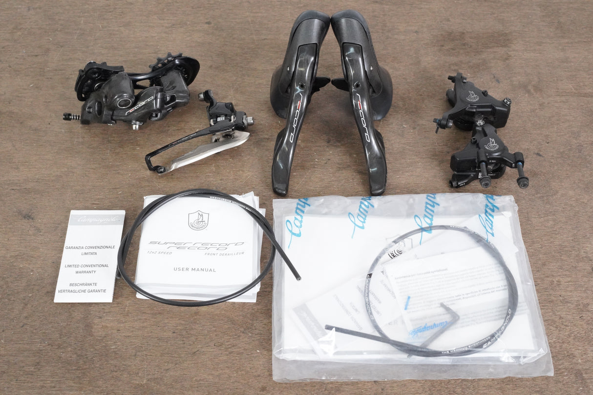 Campagnolo Record 12 Speed Mechanical Hydraulic Disc Brake Road Groupset