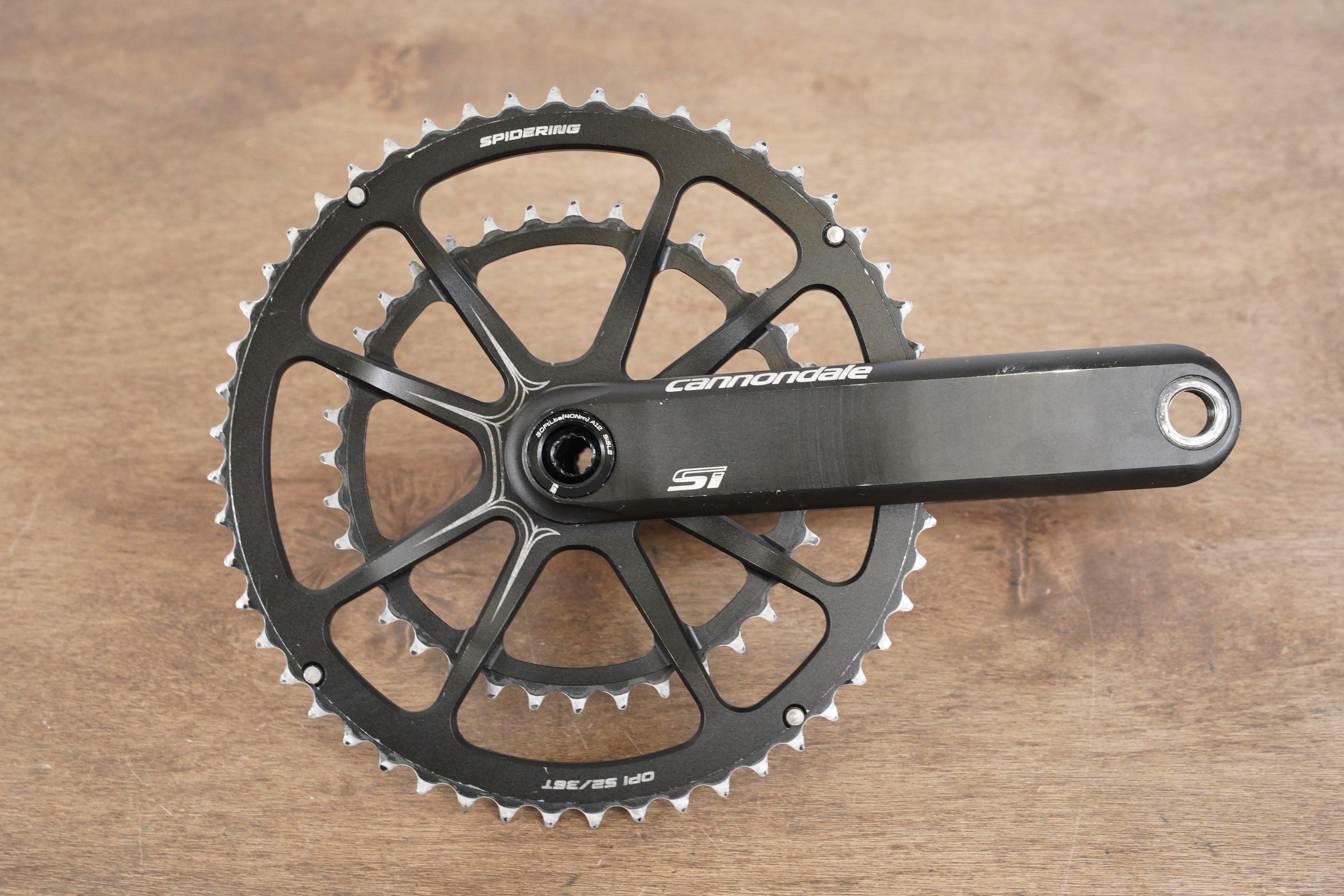 172.5mm 52 36T BB30 Cannondale Si Spidering Hollowgram Road Crankset Elevate Cycling