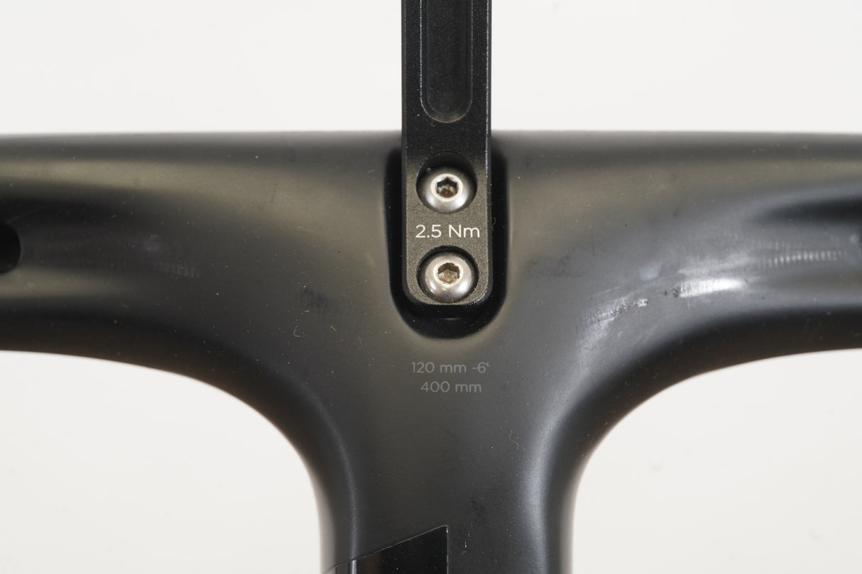 40cm 120mm -6 Degree Black Inc. Carbon Barstem Handlebar + Mount 1 1/8"
