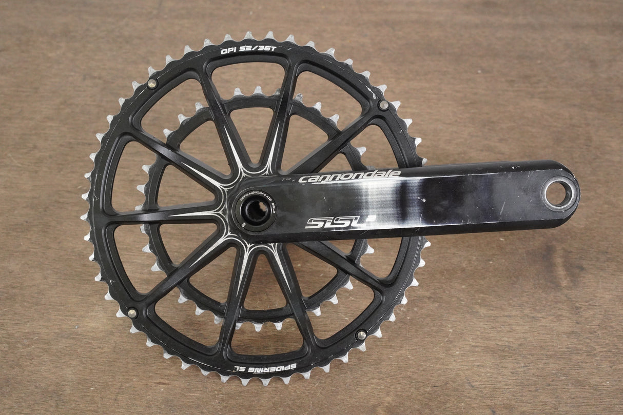 175mm 52/36T BB30 Cannondale SiSL2 Spidering Hollowgram Road Crankset
