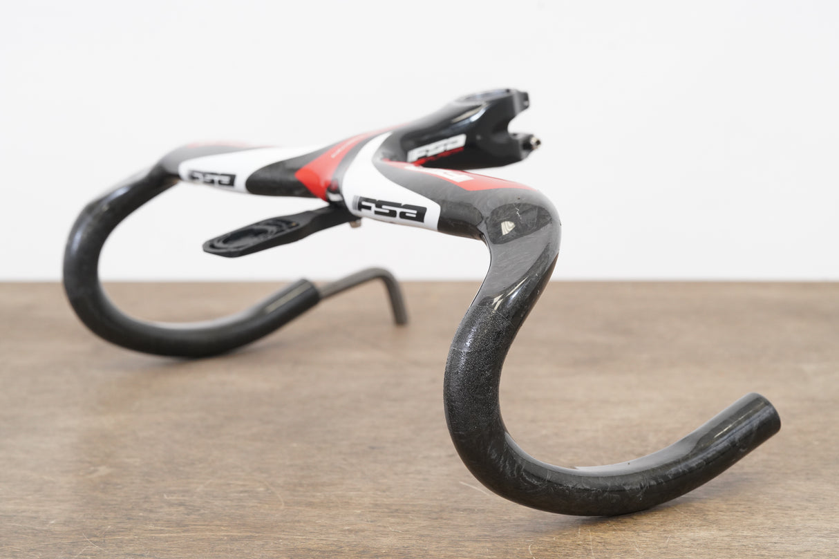 42cm 110mm FSA Plasma Integrated Carbon Barstem Handlebar + Mount1 1/8"