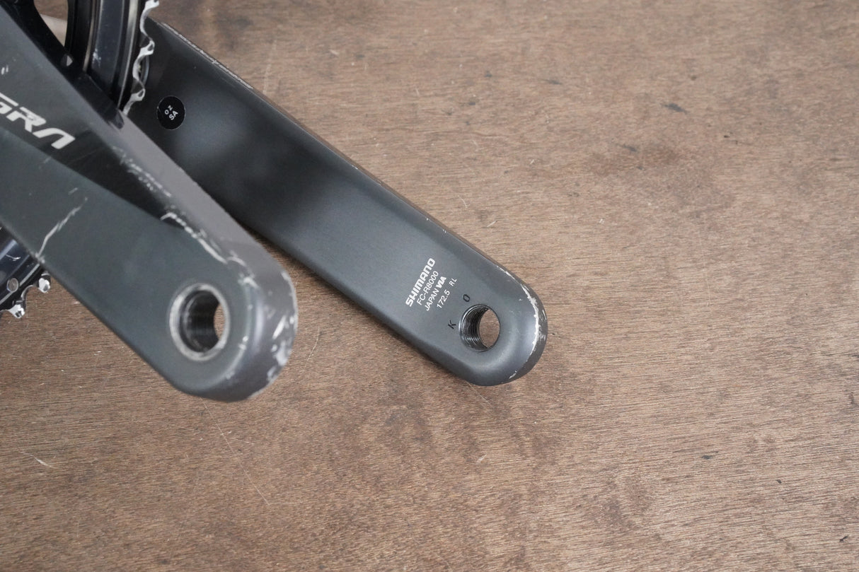 172.5mm 53/39T Shimano Ultegra FC-R8000 11 Speed Crankset