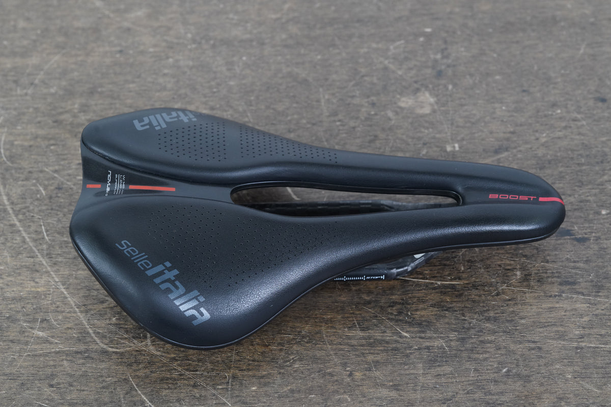 145mm Selle Italia Novus Boost Evo Kit Carbonio Superflow Road Bike Saddle 184g