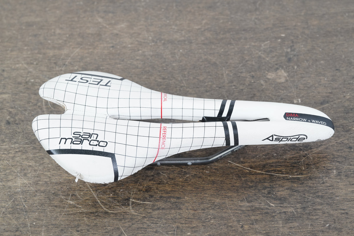 129mm Selle San Marco Aspide Titanium Rail Road Saddle 184g *Ex Test Saddle*
