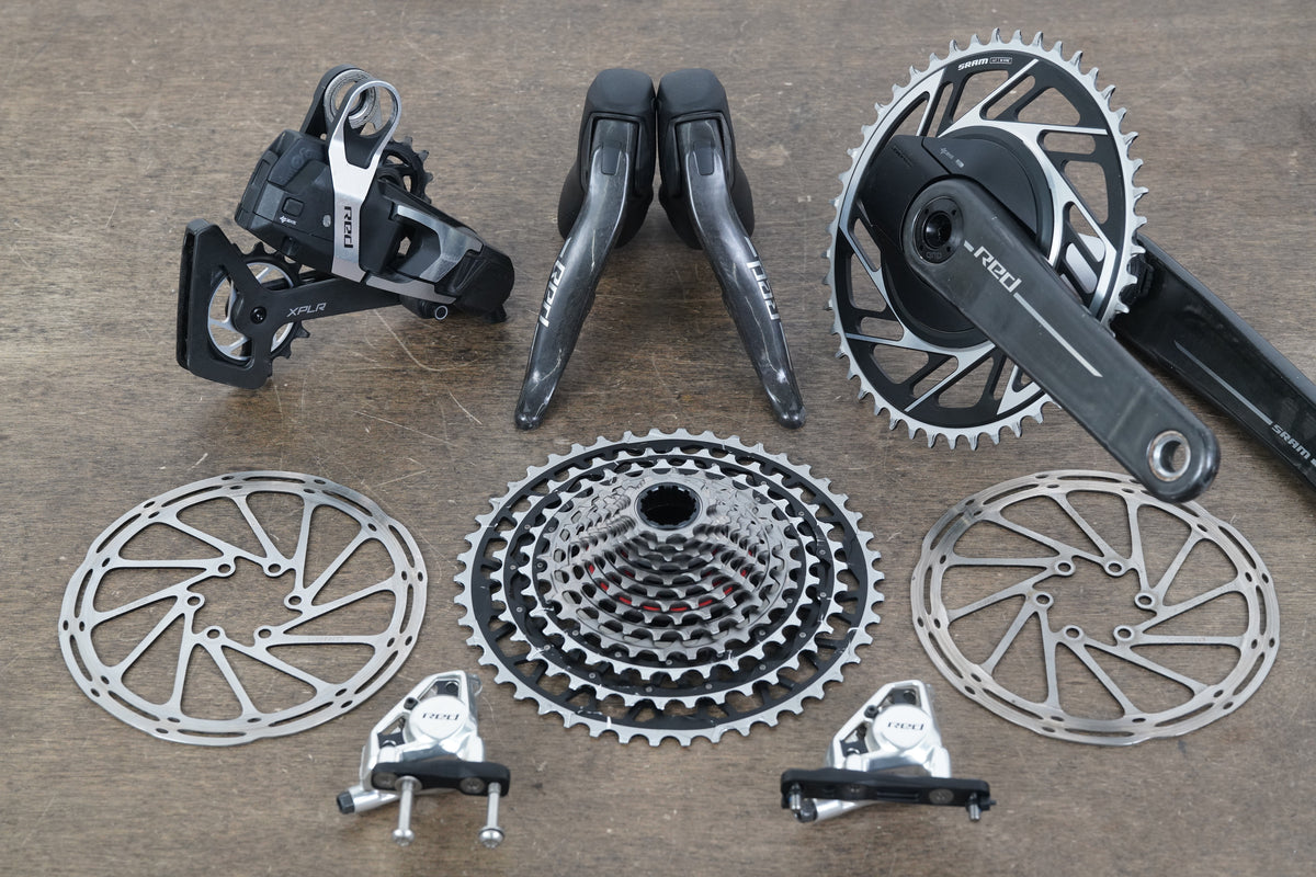 SRAM Red AXS E1 XPLR HRD 13 Speed Wireless Electronic Quarq Disc Groupset