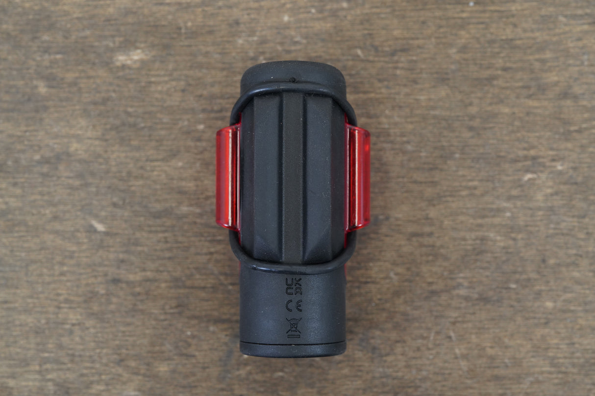 Red Lezyne Strip Pro 400+ USB Led Rear Light + Mount Cycling Road Gravel CX Bike