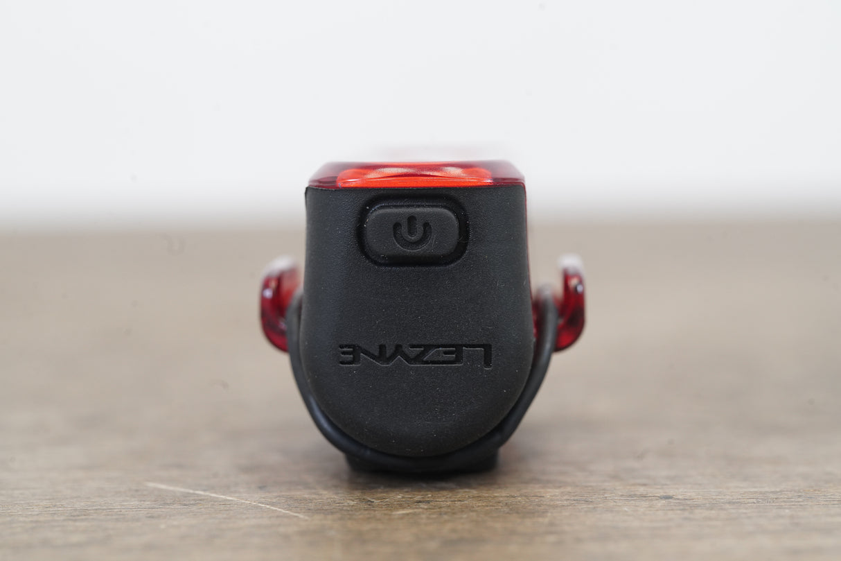 Red Lezyne Strip Pro 400+ USB Led Rear Light + Mount Cycling Road Gravel CX Bike