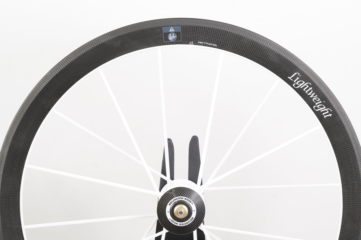 Lightweight Meilenstein Weiss Edition Carbon Clincher Rim Wheelset 11 Speed