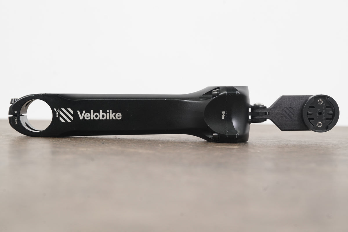 Velobike Elite Longboi 170mm ±6 Degree Alloy Stem + Mount 314g 1 1/8" 31.8mm