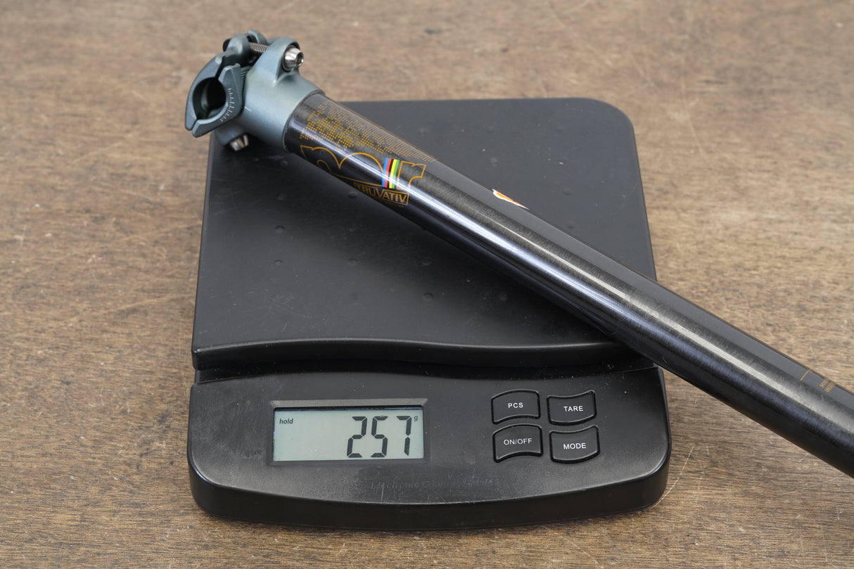30.9mm Truvative Noir World Cup Carbon Alloy 0 Setback Seatpost 257g