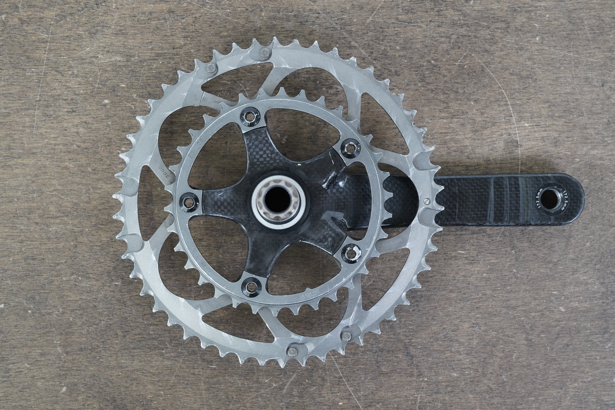 DS 172.5mm 50/34T GXP SRAM Force 10 Speed Carbon Road Crank Arm 466g