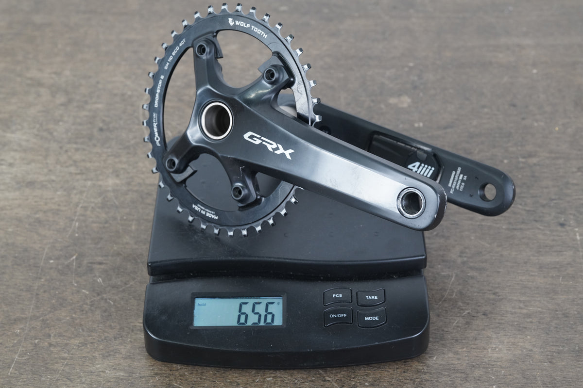 172.5mm 40T 1x Shimano GRX FC-RX810 11 Speed 4iiii Power Meter Gravel Crankset