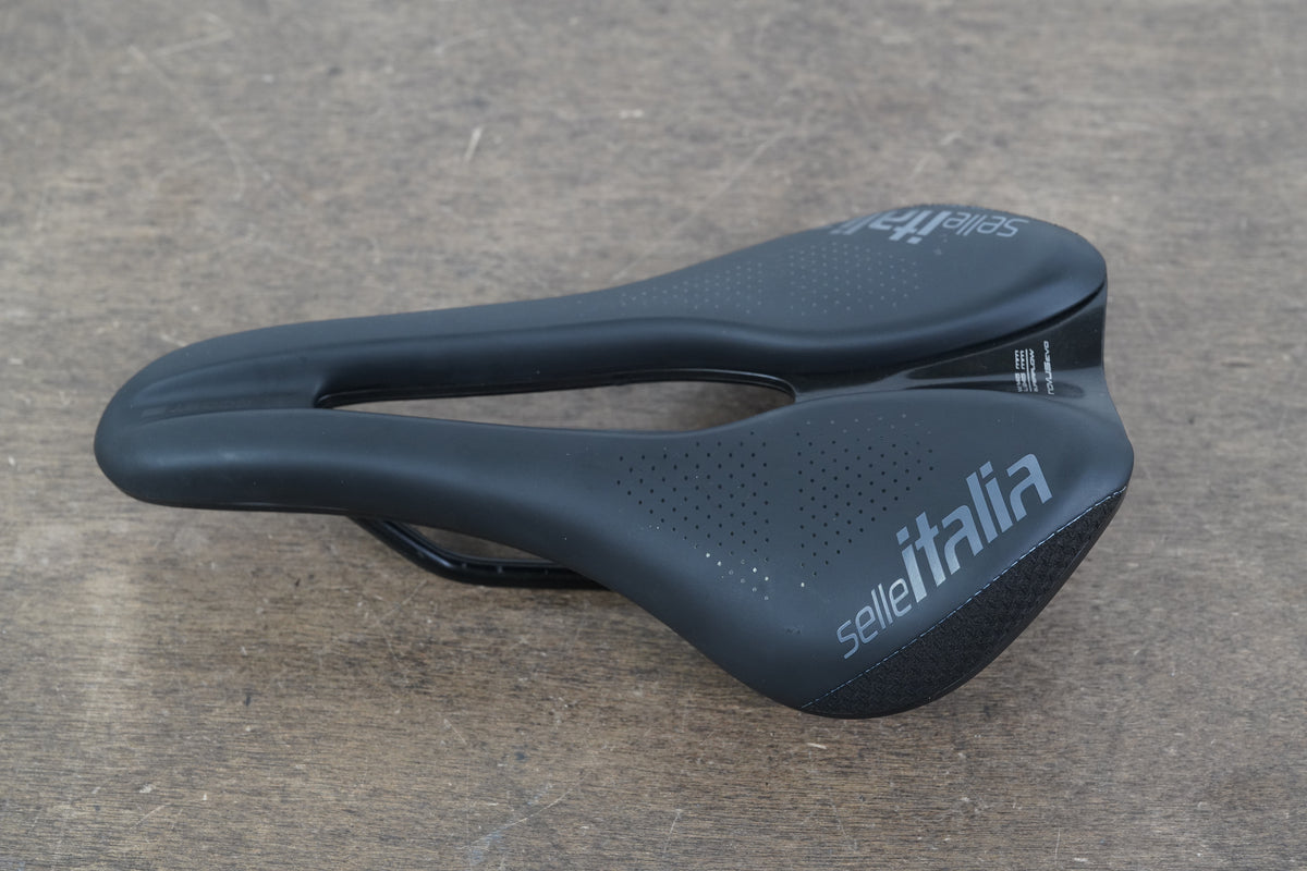 145mm Selle Italia Novus Boost Evo Manganese Superflow Road Bike Saddle 249g