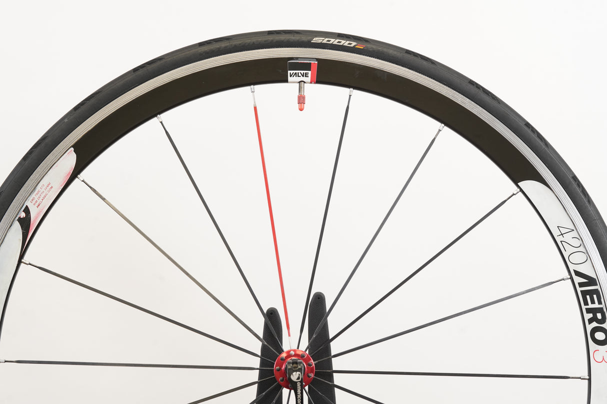 American Classic Series 3 420 Aero Alloy Clincher Rim Brake Road Wheelset 10 Speed