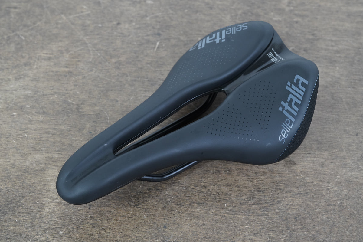 145mm Selle Italia Novus Boost Evo Manganese Superflow Road Bike Saddle 249g