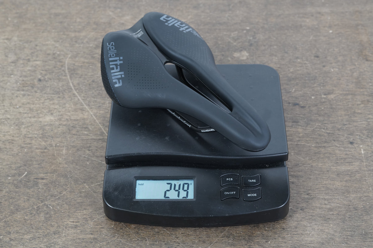 145mm Selle Italia Novus Boost Evo Manganese Superflow Road Bike Saddle 249g