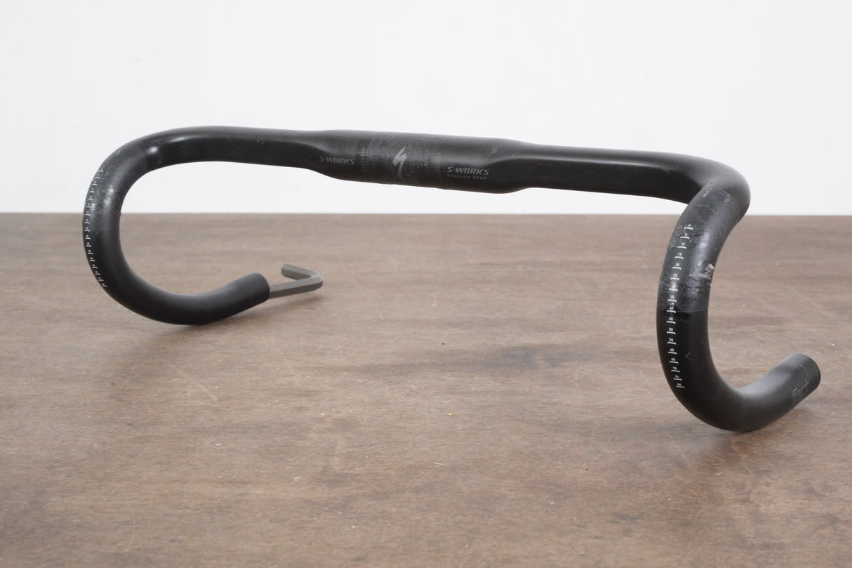 42cm Specialized S-WORKS Shallow Bend Carbon Compact Road Handlebar 31.8mm