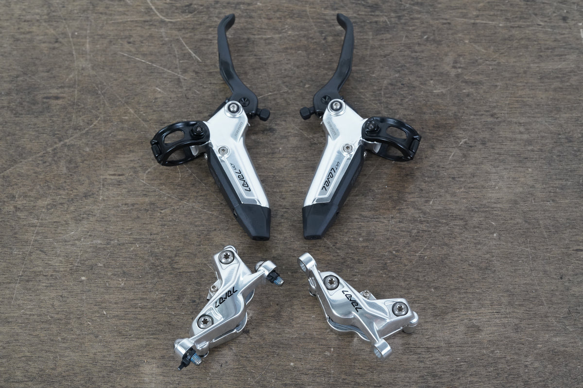 SRAM Level Ultimate Stealth 4-Piston Disc Brake Calipers + Levers MTB