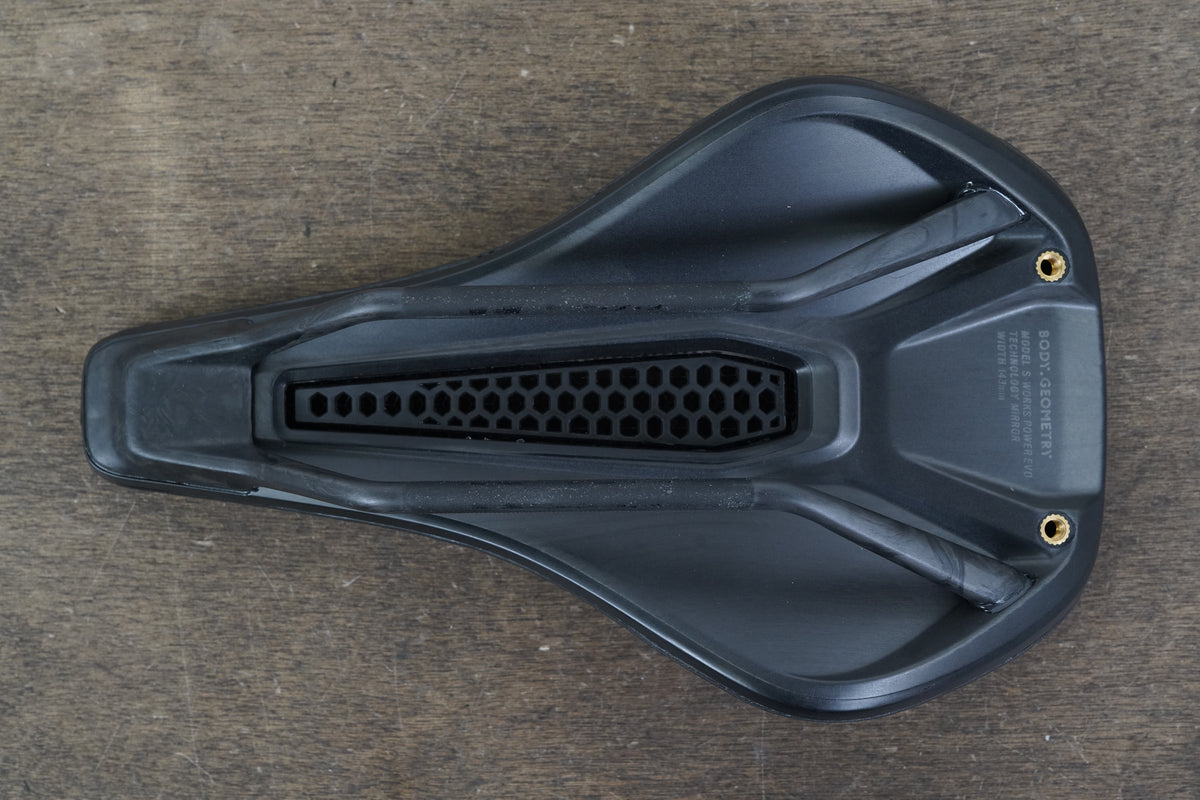 NEW TAKE-OFF 143mm Specialized S-WORKS Power EVO Mirror Carbon Saddle 209g