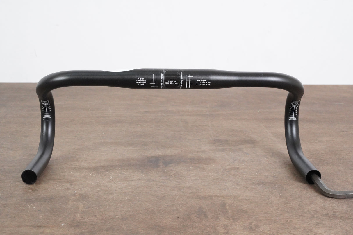 42cm 3T Rotundo Pro Alloy Traditional Bend Road Handlebar 31.8mm