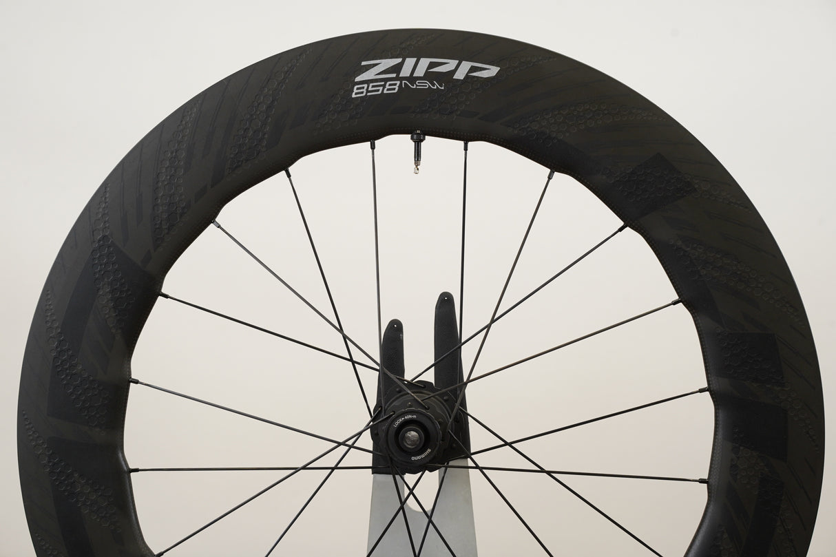Zipp 858 NSW Cognition Carbon Tubeless Clincher Disc Brake Wheelset 11 Speed