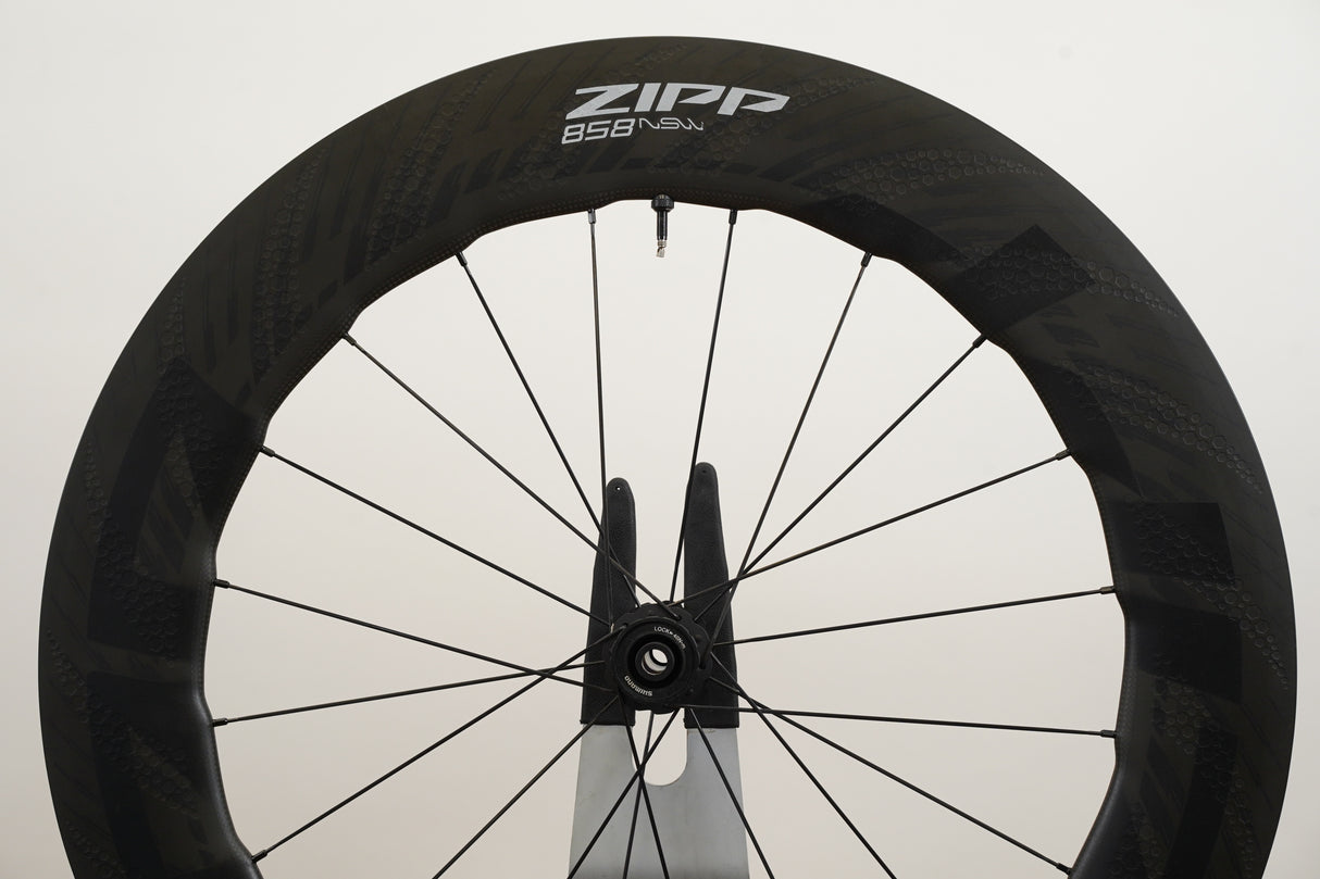 Zipp 858 NSW Cognition Carbon Tubeless Clincher Disc Brake Wheelset 11 Speed