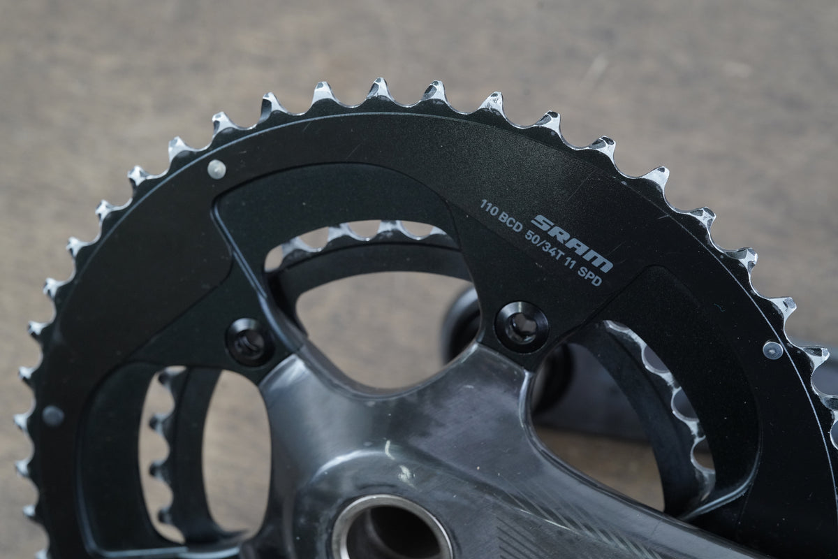170mm 50/34T GXP SRAM Red 22 Carbon Crankset 571g