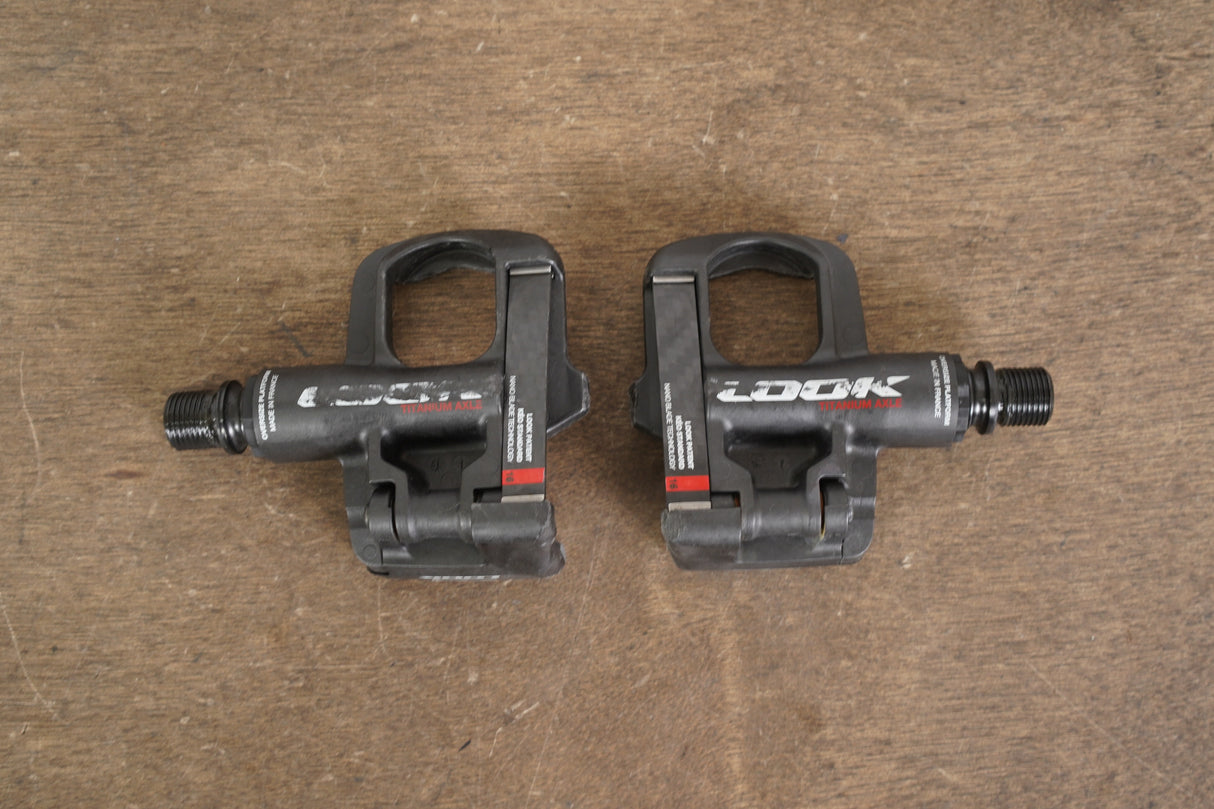 *DAMAGED* LOOK Keo Blade Carbon Oversized Platform Clipless Road Pedals 187g